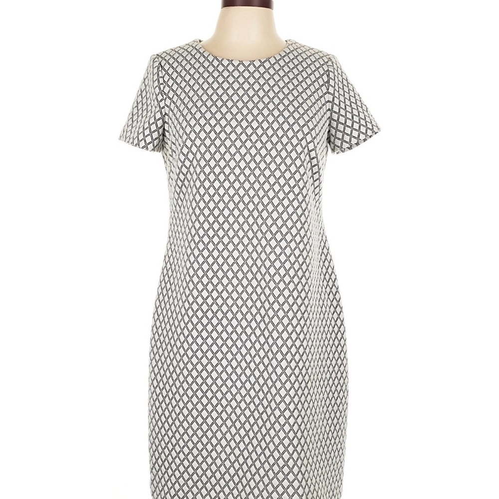 Calvin Klein Women's professional length black&white geometric pattern sz10